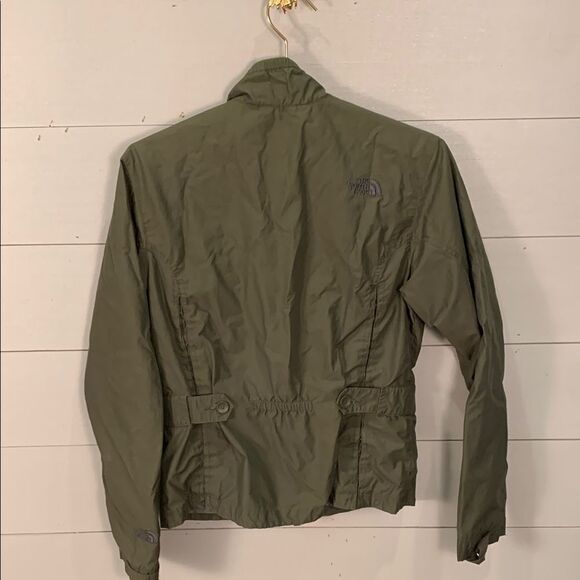 The North Face Olive Green zip up Jacket Womans size medium - Picture 6 of 13